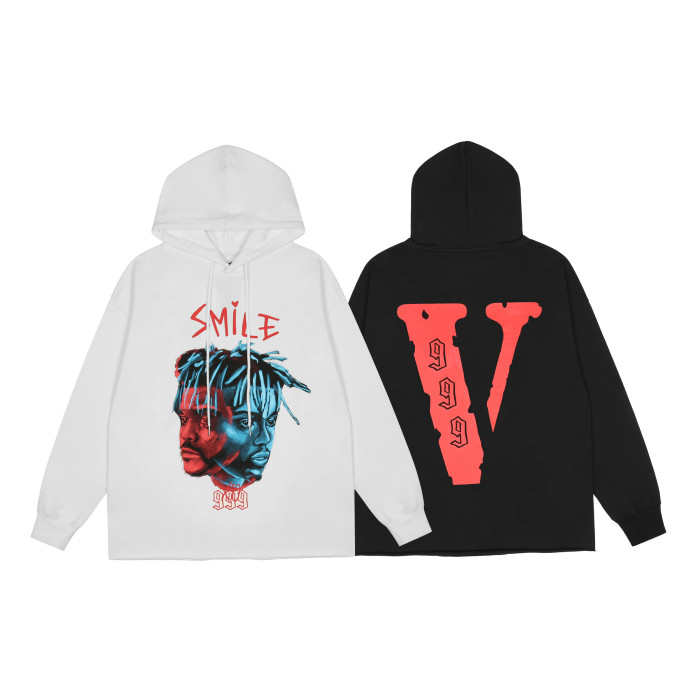 Laser Light Human Face Print Hoodie 2 colors
