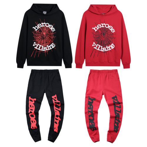 Spiderweb Hero Alphabet Print Hoodie 2 colors