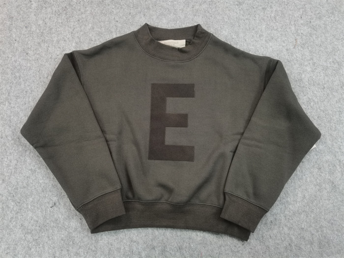 1:1 quality version Big E Monogrammed Crew Neck Sweatshirt for kids 7 colors