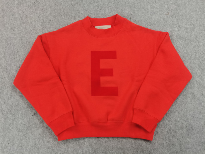 1:1 quality version Big E Monogrammed Crew Neck Sweatshirt for kids 7 colors