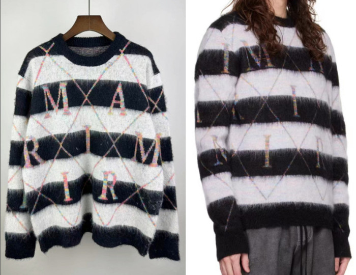 Seahorse Sweater Colorful Letter Sweater 3 colors