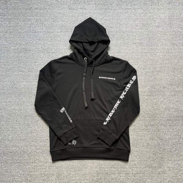 [buy more save more] Simple monogrammed logo drawstring hooded sweatshirt
