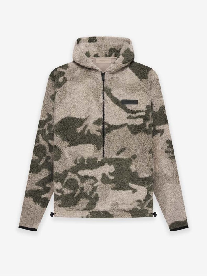 1:1 quality version Half-zip fleece hoodie 4 colors