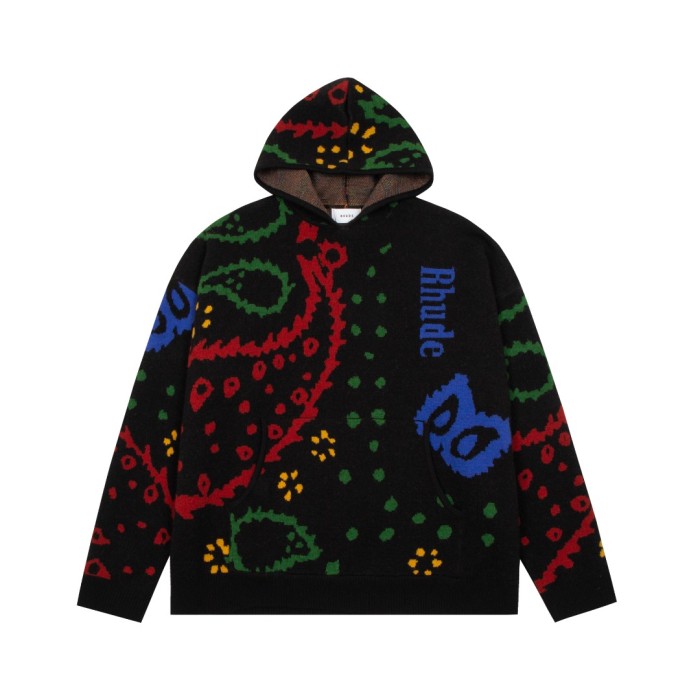 Cashew Flower Hooded Sweater