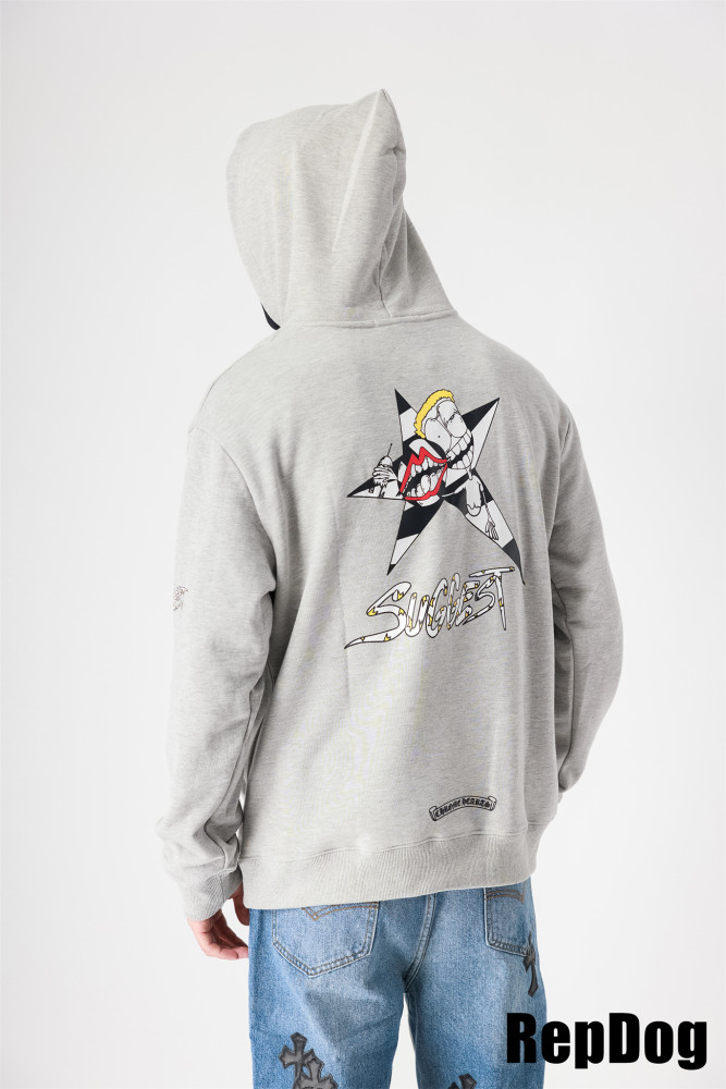 Matty boy star hoodie grey