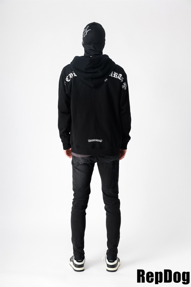 1:1 quality version T-banner print zipper hoodie