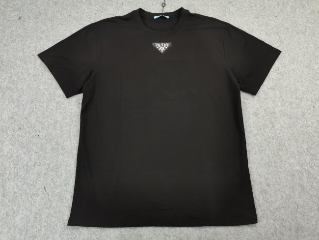 [Buy More Save More]Inverted Triangle Label Simple Print Short Sleeve Tee