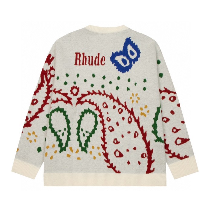 Appliquéd Knit Cashew Sweater