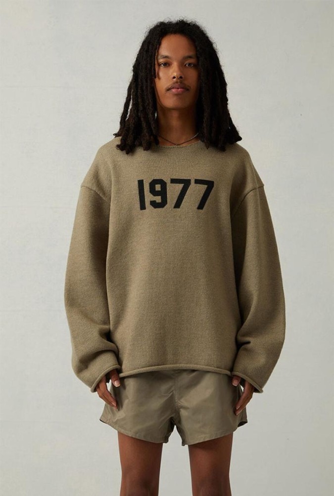 1:1 quality version Pullover Appliquéd Rolled Sweater 3 colors