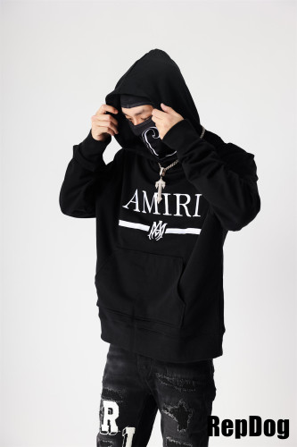 1:1 quality version Striped embroidered hoodie