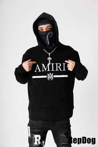 1:1 quality version Striped embroidered hoodie