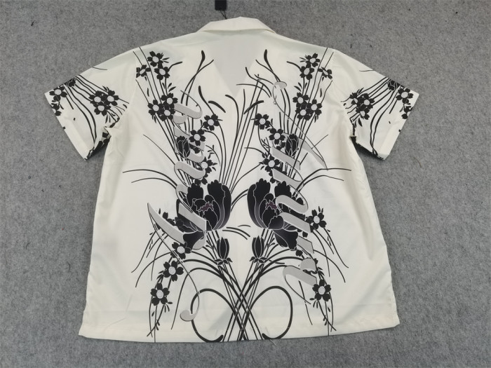 [Buy More Save More]Floral Print Short Sleeve Shirt