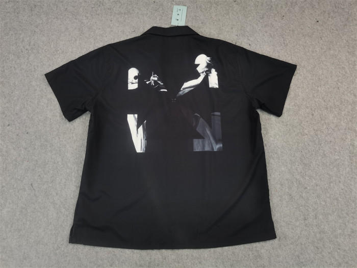 [Buy More Save More]Shirt with crossed arrows print on the back