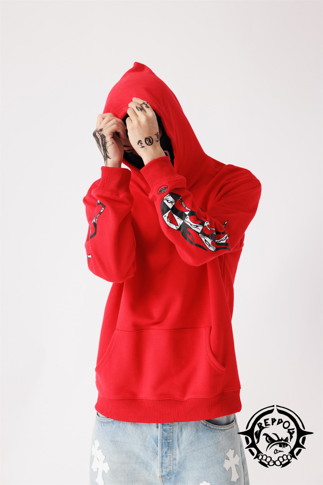 CH Matty boy sex records checker flag red hoodie