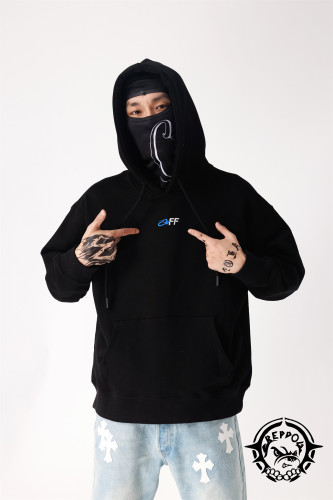[Buy More Save More ]1:1 quality version Monogrammed Hooded Sweatshirt with Pattern on the Back 2 colors