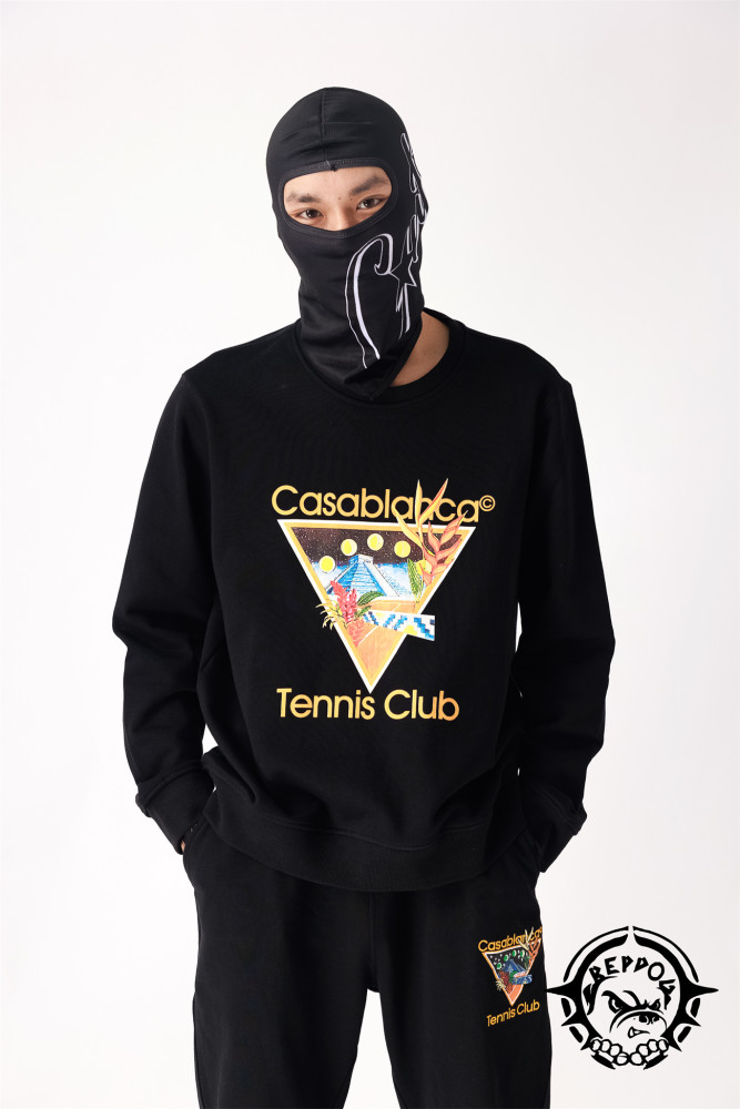 1:1 quality version Planet and Tower Print Crew Neck Sweatshirt