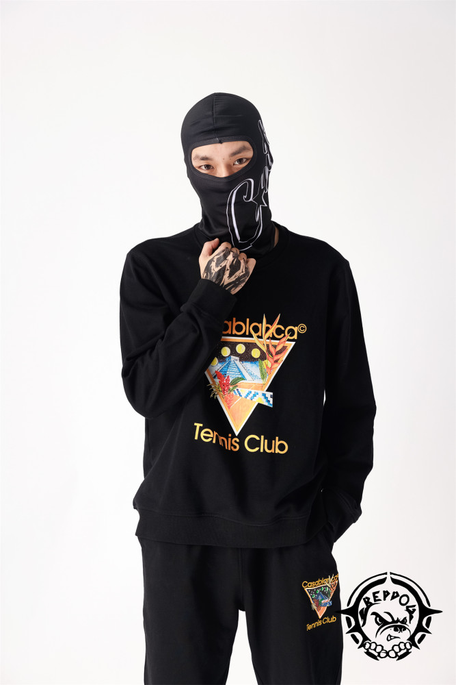 1:1 quality version Planet and Tower Print Crew Neck Sweatshirt
