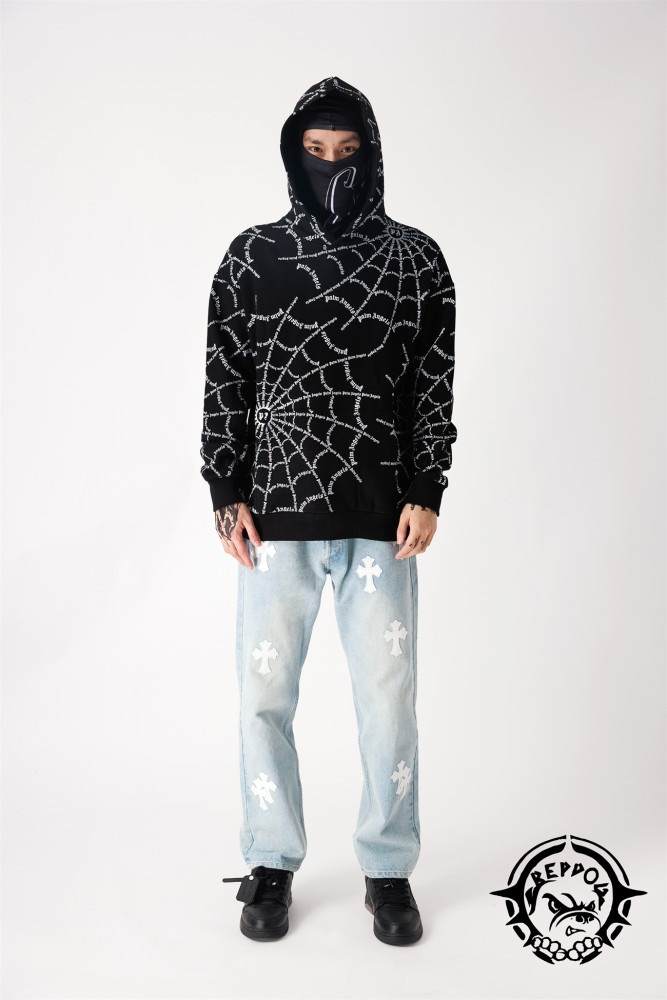 Cobweb alphabet hoodie