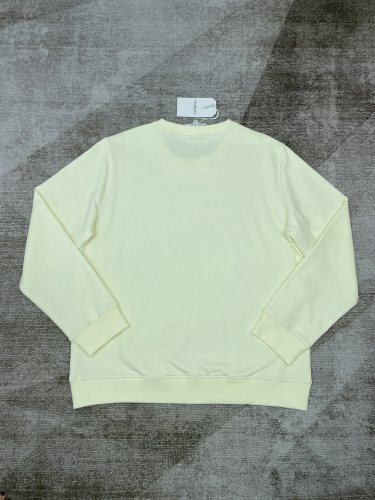 1:1 quality version Terry Train Beam Letter Print Crew Neck Sweatshirt