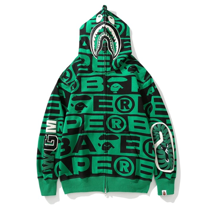 All-over lettering hooded sweatshirt 3 colors
