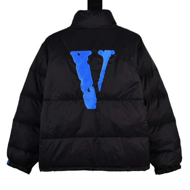 Matte Large V Embroidered Cotton Jacket 2 colors