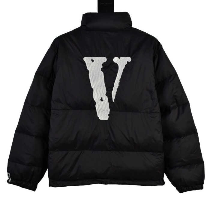 Matte Large V Embroidered Cotton Jacket 2 colors