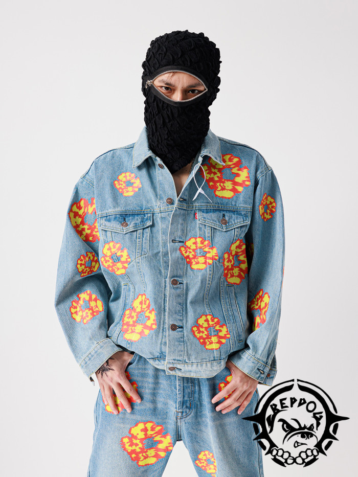 [buy more save more]1:1 quality version Fire Cotton Print Jacket 2 colors