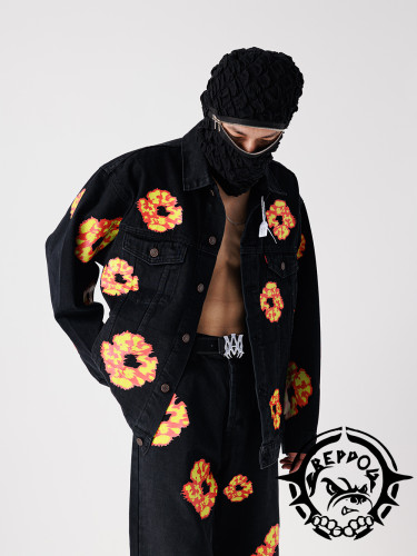 [buy more save more]1:1 quality version Fire Cotton Print Jacket 2 colors