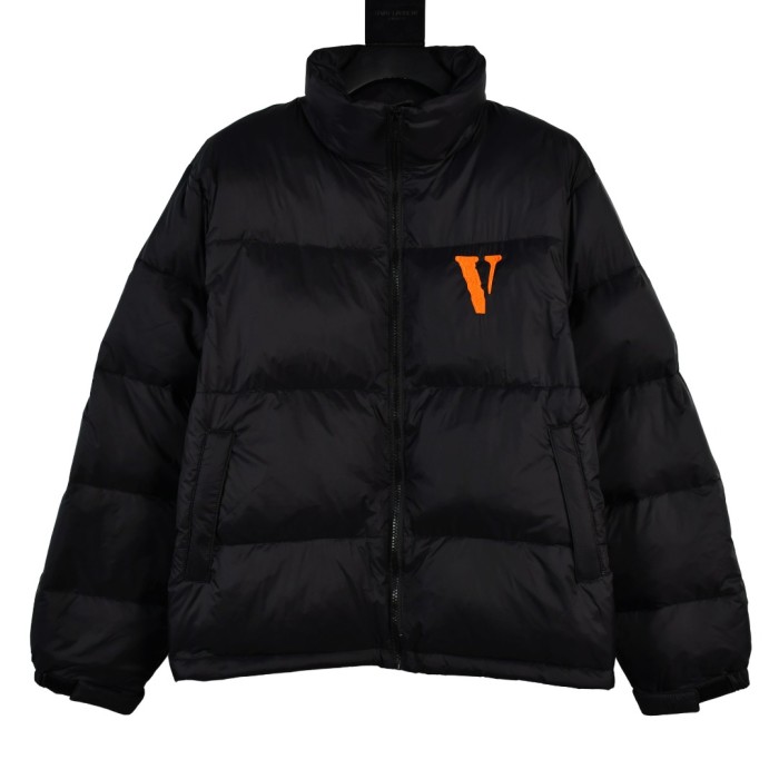 Matte Gothic Letter Embroidered Cotton Jacket