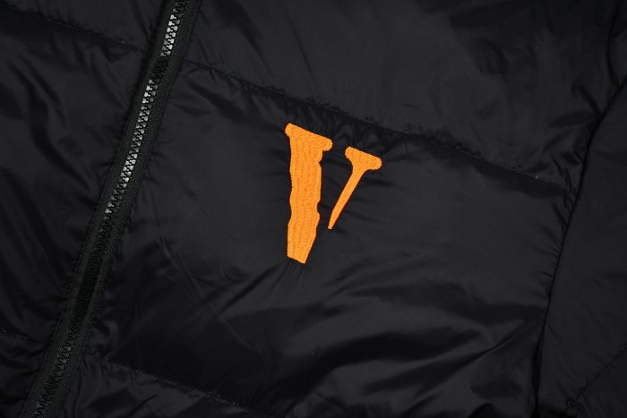 Matte Gothic Letter Embroidered Cotton Jacket