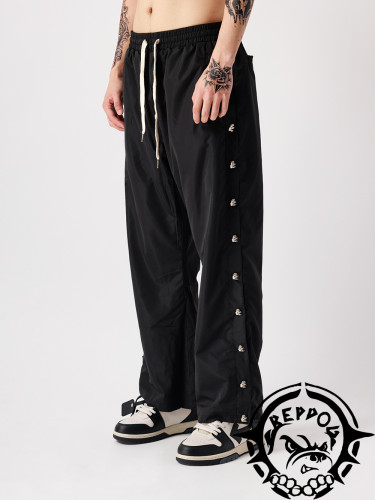 1:1 quality version Straight leg, loose-fitting button-down pants with ribs 3 colors