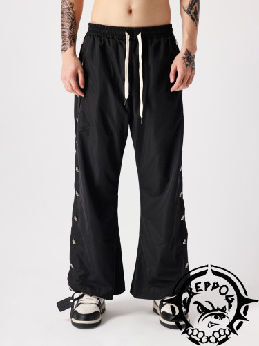 1:1 quality version Straight leg, loose-fitting button-down pants with ribs 3 colors