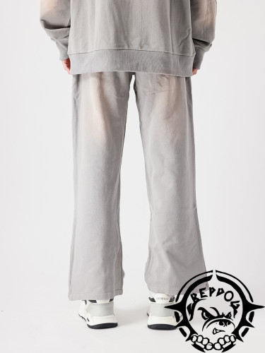 1:1 quality version Flame Mud Dye Vintage Casual Micro Pants