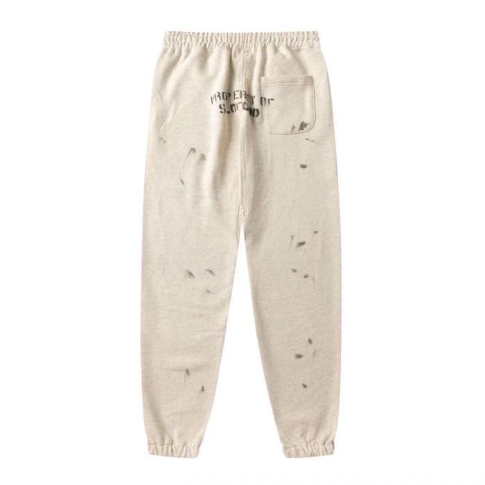 1:1 quality version Letter Pictures Pants Cream Color