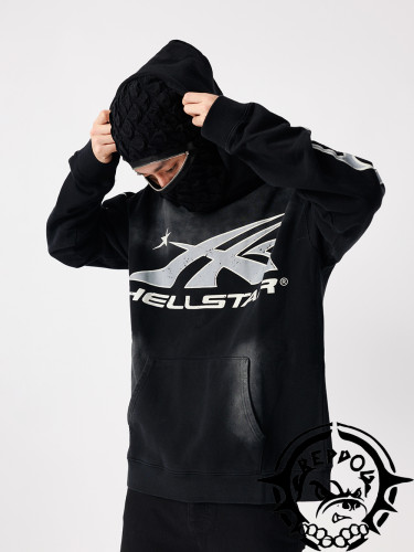 Back Face Fire Hooded Sweatshirt