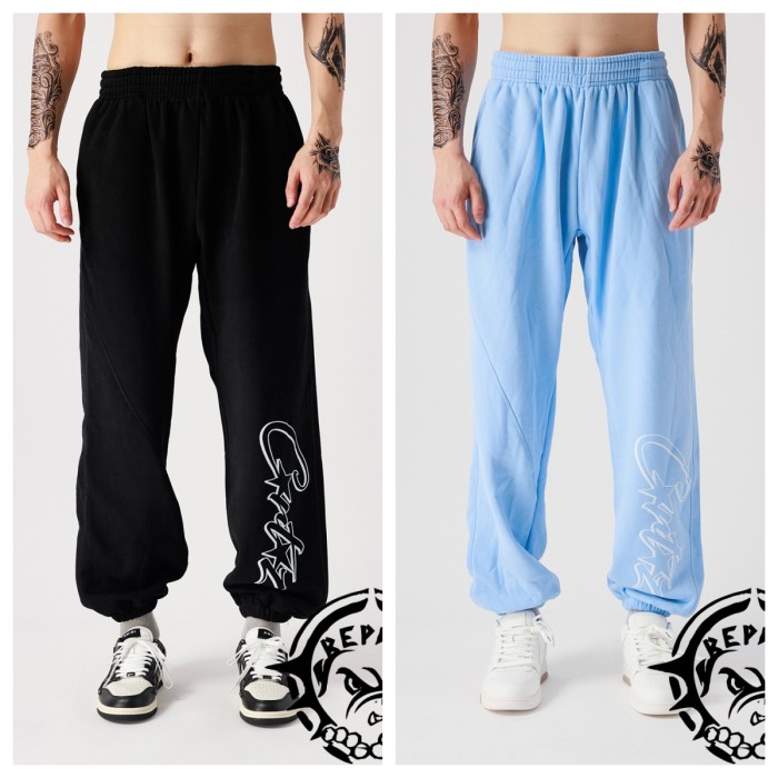 [50% Off]Alcatraz Cutout Letter Print Sweatpants 4 colors 23847101