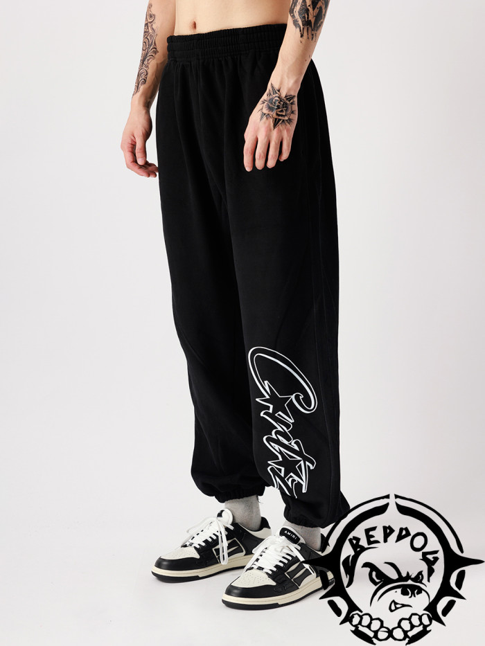 [50% Off]Alcatraz Cutout Letter Print Sweatpants 4 colors 23847101