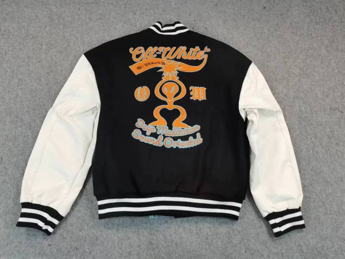 [buy more save more]1:1 quality version Bully Orange Dragon And Tiger Monogrammed Embroidered Jacket