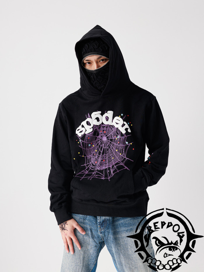 Colorful Star Letter Print Hoodie