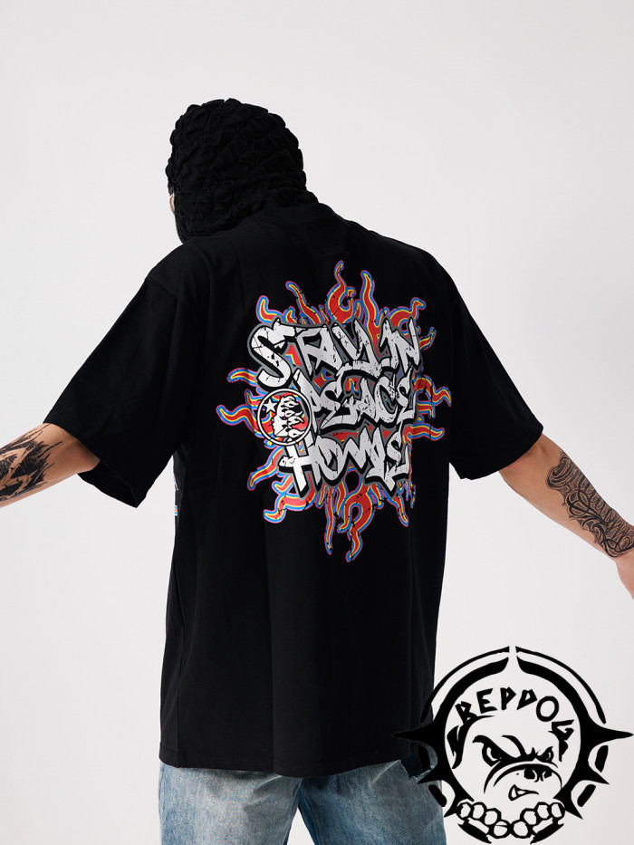 [buy more save more]Dark Character Print Short Sleeve tee 2 colors
