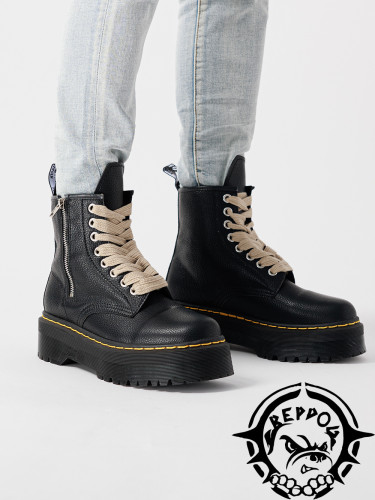[Buy More Save More] Rick 0wens Dr M@rtens thick bottom leather boots