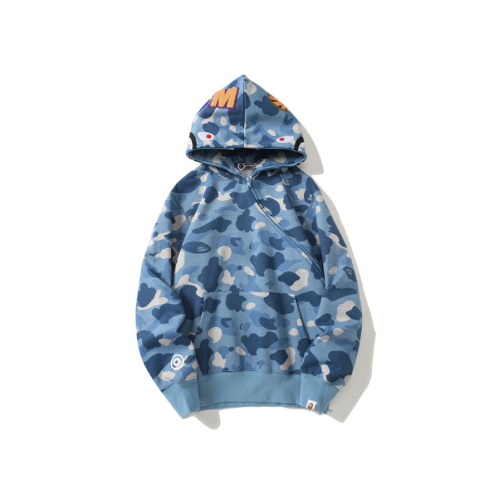 Camouflage Shark Print Hooded Sweatshirt 2 colors