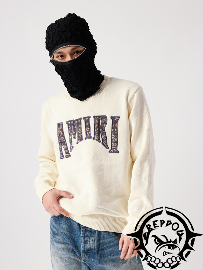 [Buy More Save More] Simple Applique Embroidery Pullover Knit Sweater 2 colors