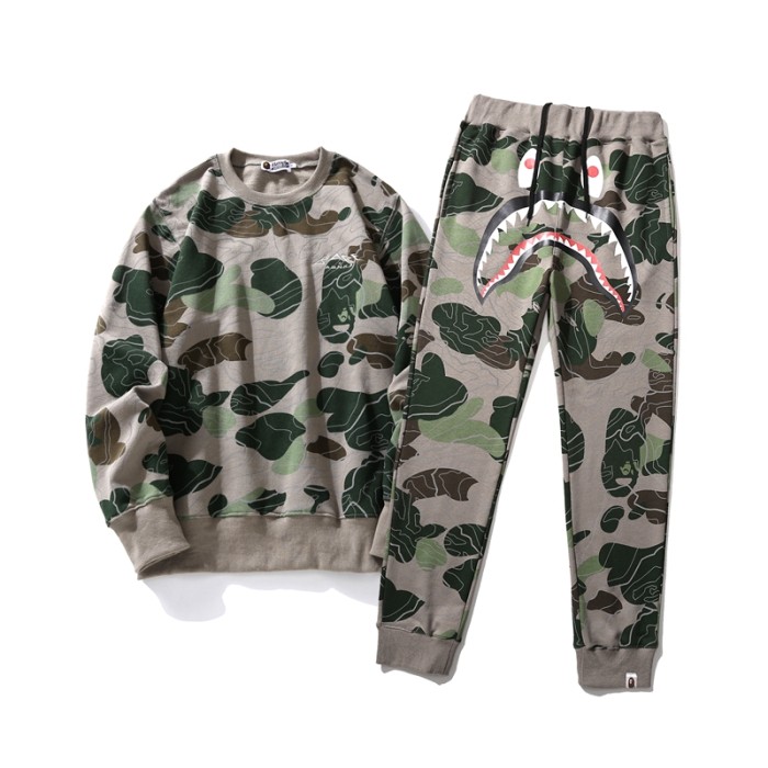 Layered Camouflage Shark Pants 2 colors