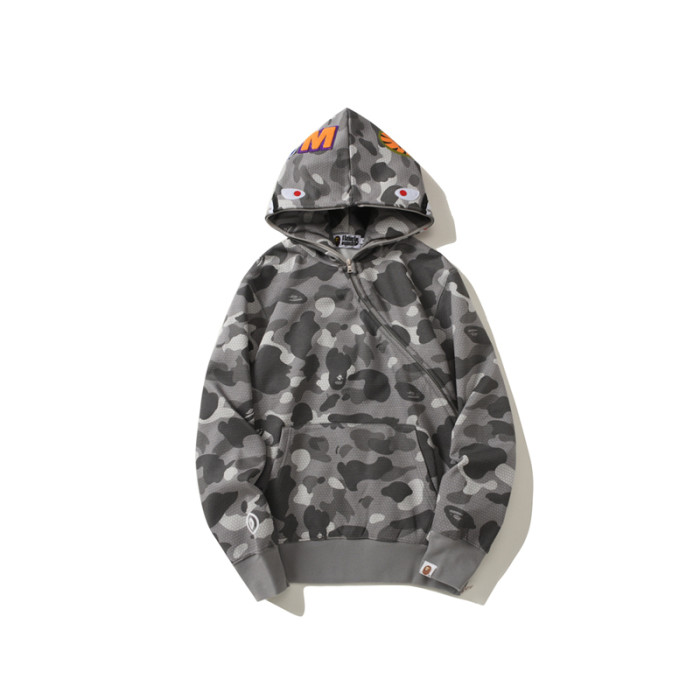 Camouflage Shark Print Hooded Sweatshirt 2 colors