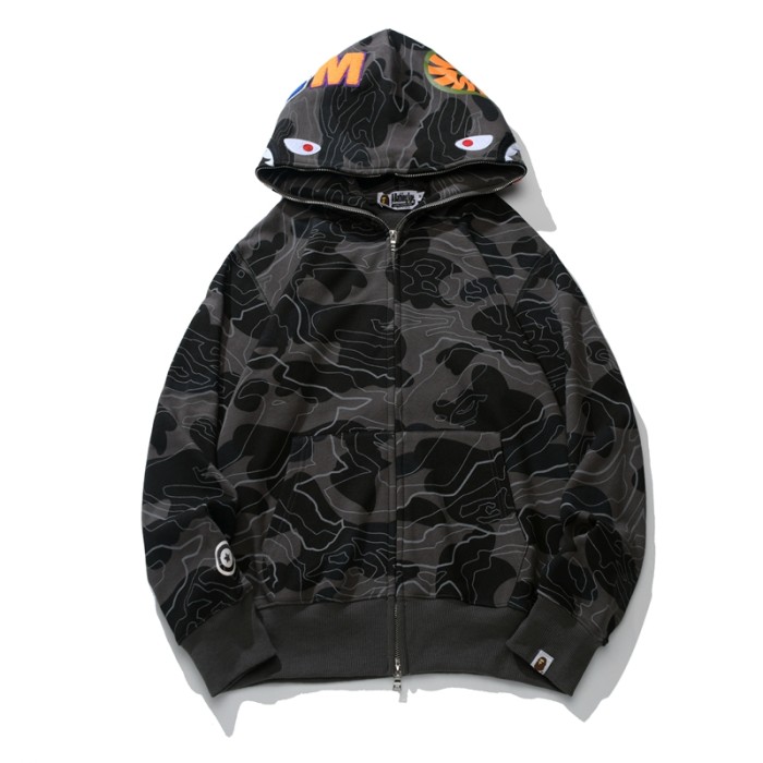 Hooded Cartoon Print Letter Hooded Sweatshirt 2 colors