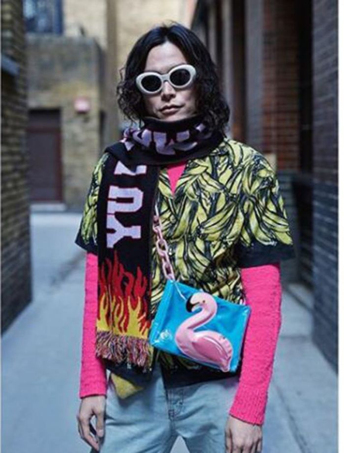 Faux Cashmere Flame Letter Scarf 5 colors