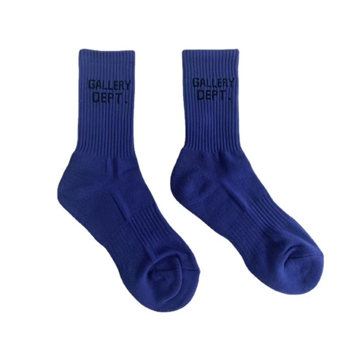 Vintage monogrammed embroidered cotton athletic socks 15 colors