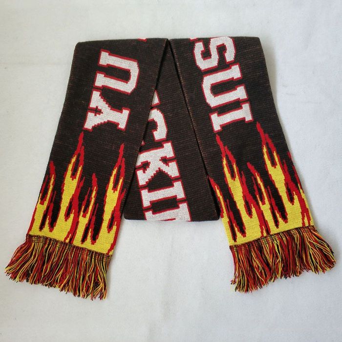 Faux Cashmere Flame Letter Scarf 5 colors