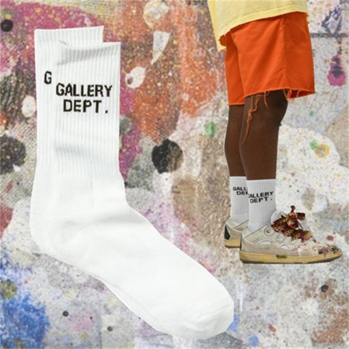 Vintage monogrammed embroidered cotton athletic socks 15 colors